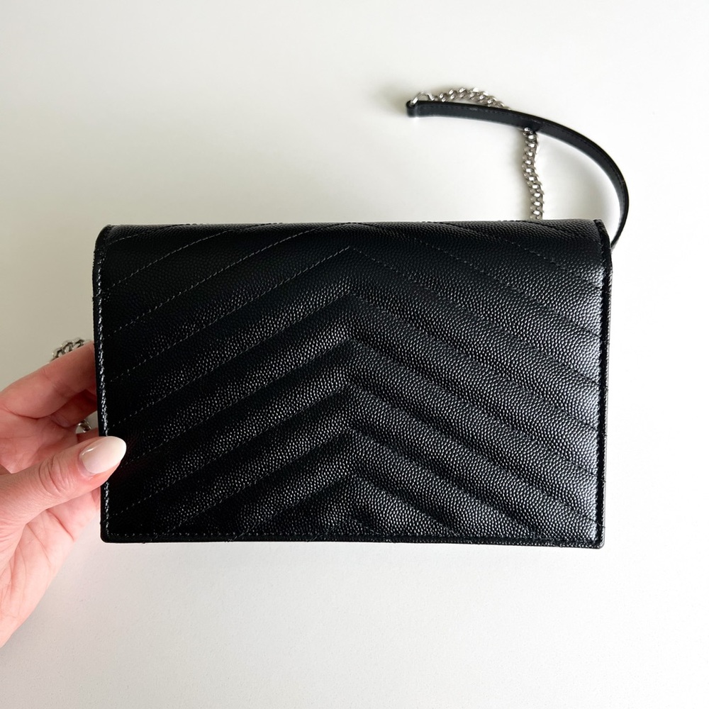 Saint Laurent Cassandre Leather Shoulder Bag - Picture 11 of 15